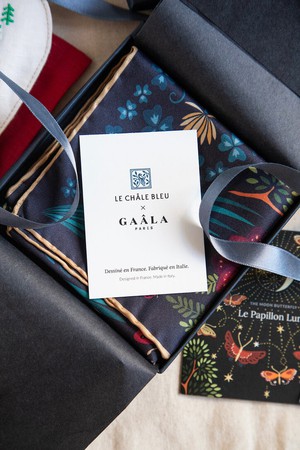 The Moon Butterfly Silk Square Scarf from GAÂLA