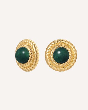 May Birthstone Earrings - Emerald from GAÂLA