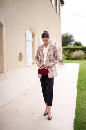 Christopher Plaid Blazer from GAÂLA