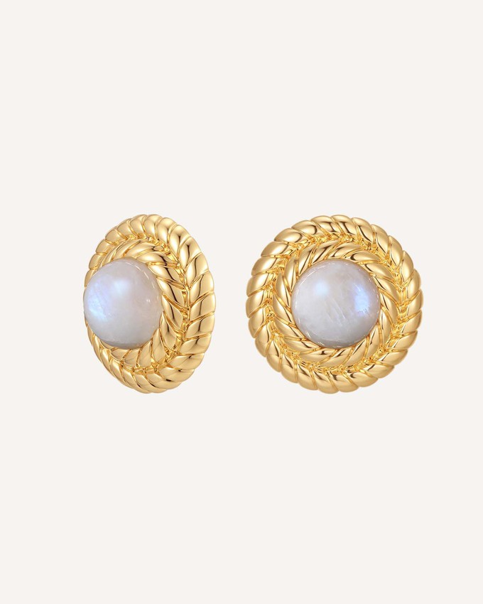 September Birthstone Earrings - Moonstone from GAÂLA