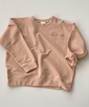 Oversized sweater with text – Sand from Glow - the store