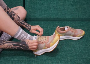 BABER-GV vegan running shoes | TEADUST Appleskin from Good Guys Go Vegan