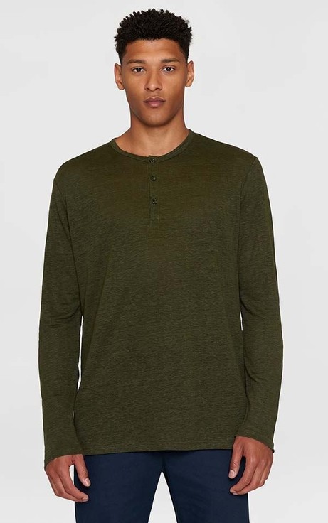 Longsleeve Henley Regular Linen from Het Faire Oosten