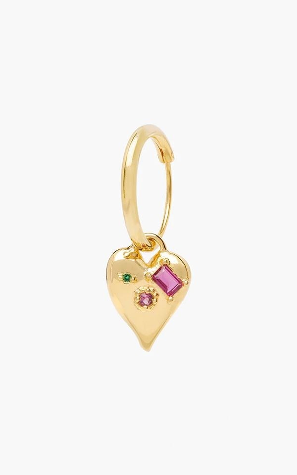 Earring Colorful Heart from Het Faire Oosten