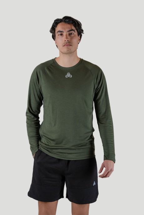 [PF88.Wood] Longsleeve T-Shirt - Pine Green from Iron Roots