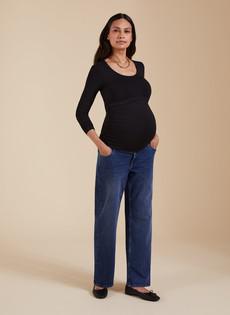 The Essentials Maternity Scoop Top via Isabella Oliver