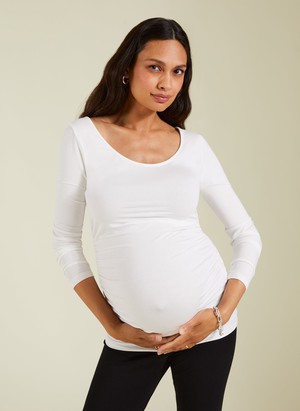 The Essentials Maternity Scoop Top from Isabella Oliver