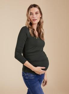 The Essentials Maternity Scoop Top via Isabella Oliver