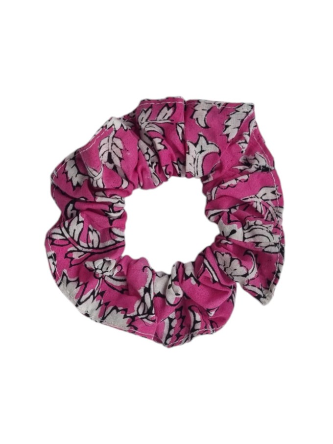 Pink Floral Scrunchie from Jenerous