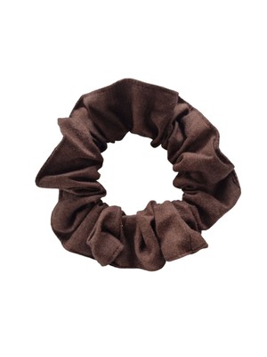 Organic Cotton Brown Scrunchie from Jenerous