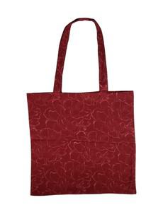 Organic Cotton Red Floral Printed Tote Bag via Jenerous