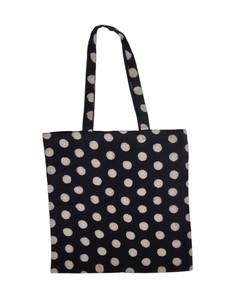 Black Polka Dot Fair Trade Tote Bag via Jenerous