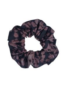 Organic Cotton Black And Mauve Scrunchie via Jenerous