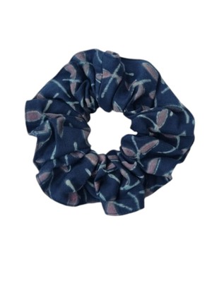 Organic Cotton Indigo Cherry Blossom Scrunchie from Jenerous