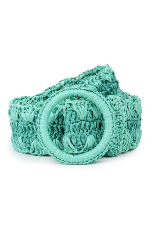 RAFFIA Belt Mint Green two tone from JULAHAS