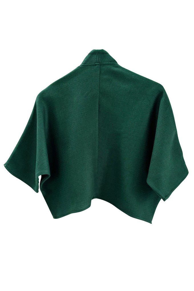 NEW! Wool Waterfall Bolero Emerald Honeycomb from JULAHAS