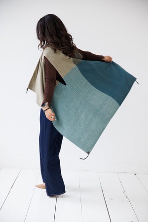 NEW! Cotton Cape Equal Teal from JULAHAS