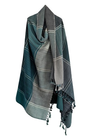 NEW! PLAID Wool Cape Tranquility from JULAHAS