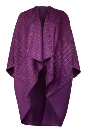 PETITE Wool Kimono Warm Plum from JULAHAS