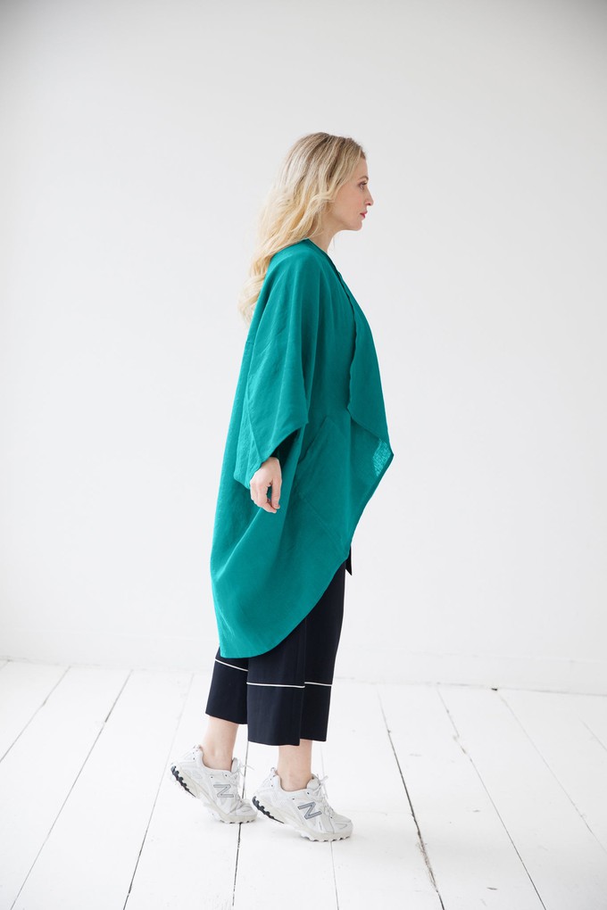 NEW! LINEN Kimono Viridian Green from JULAHAS