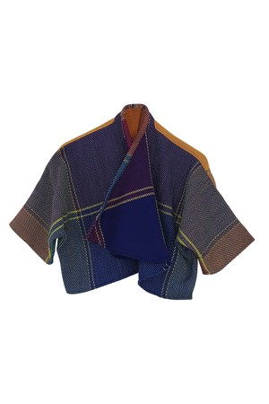 NEW! Plaid Wool Waterfall Bolero No.26 from JULAHAS