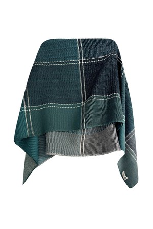 NEW! PLAID Wool Cape Tranquility from JULAHAS