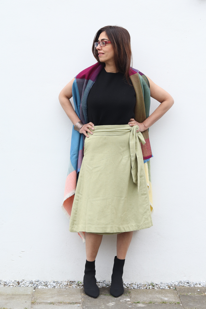 NEW! Cotton Hemp Wrap Skirt Olive from JULAHAS