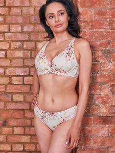 Sunbleached Floral Silk & Organic Cotton Supportive Bra via JulieMay Lingerie