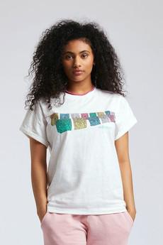 SUNRISE FREE TIBET - GOTS Organic Cotton Tee Off White via KOMODO