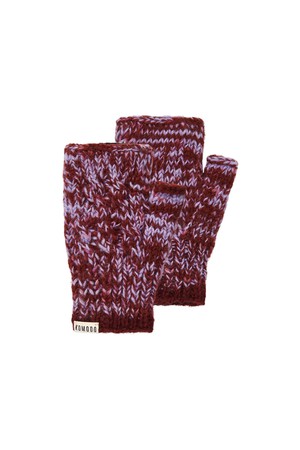 AMY - Fleece Lined Lambswool Mittens Space Red from KOMODO