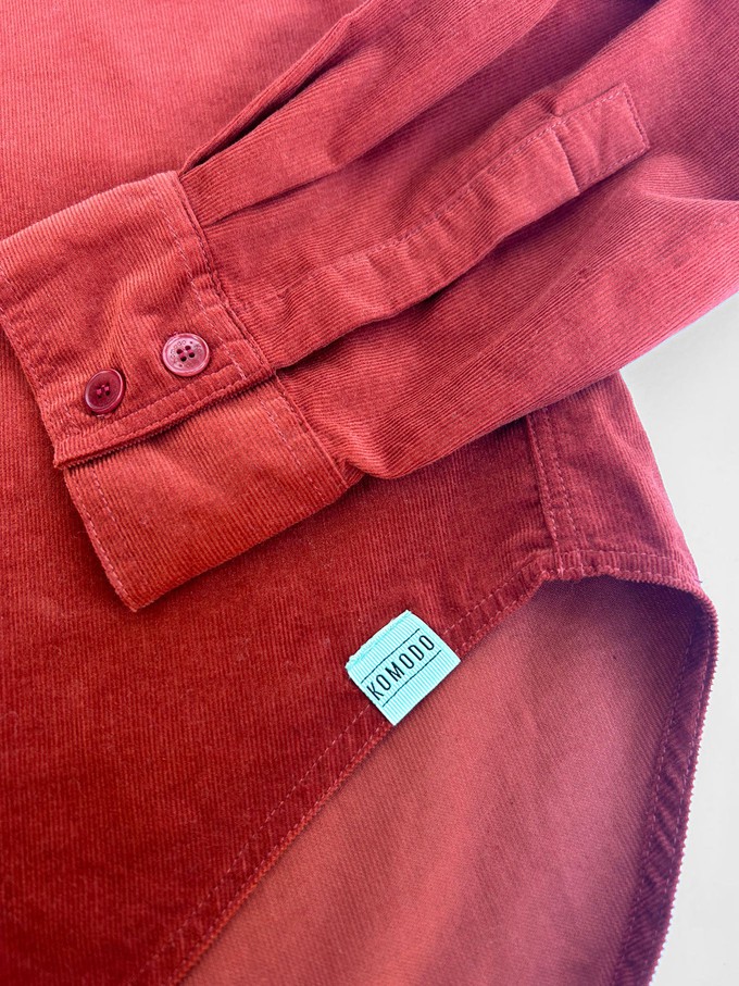 ABEL Organic Corduroy Shirt - Terracotta from KOMODO