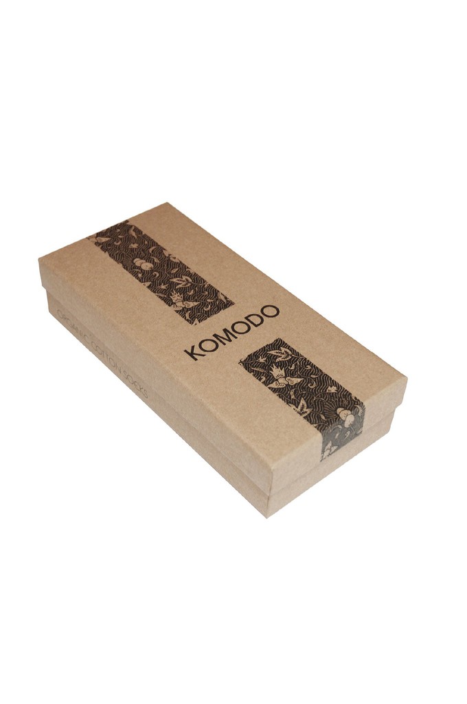 HERRINGBONE Gift Box - GOTS Organic Cotton Socks from KOMODO