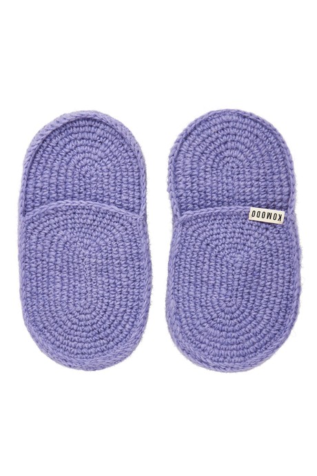 HIDE - Handknitted Wool Slipper Lavender from KOMODO