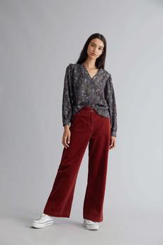 TIGER - Organic Cotton Cord Trouser Cherry via KOMODO