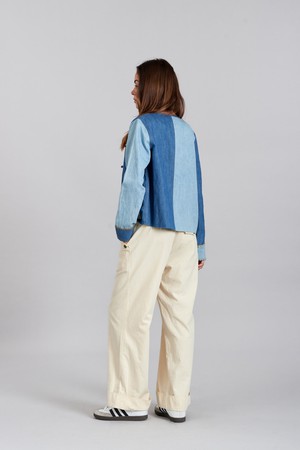 NELLY - Organic Cotton Linen patchwork jacket from KOMODO