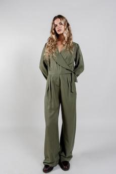 KANGRA Tencel Jumpsuit - Green via KOMODO