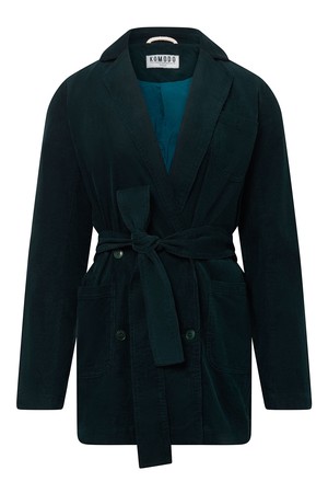 MEG Organic Cotton Needlecord Blazer - Dark Marine from KOMODO