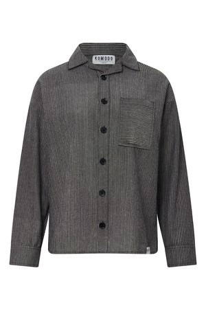 HANAKO Handwoven Cotton Shirt - Monochrome Stripe from KOMODO