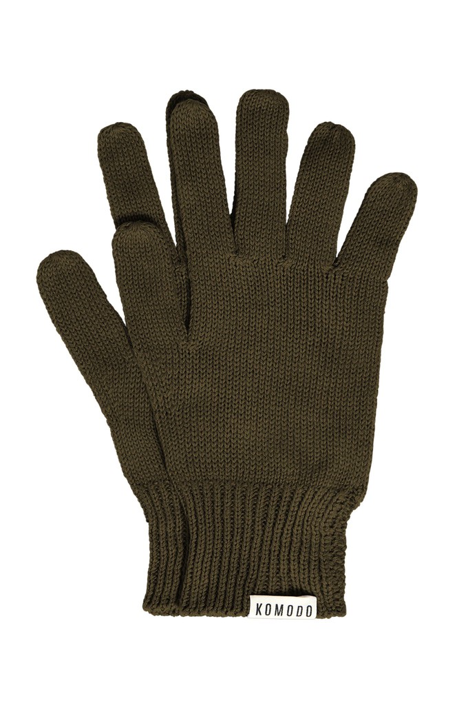 CITY - Organic Cotton Gloves Khaki from KOMODO