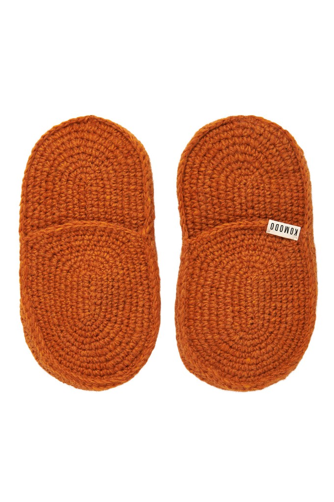 HIDE - Lambswool House Slipper Orange from KOMODO