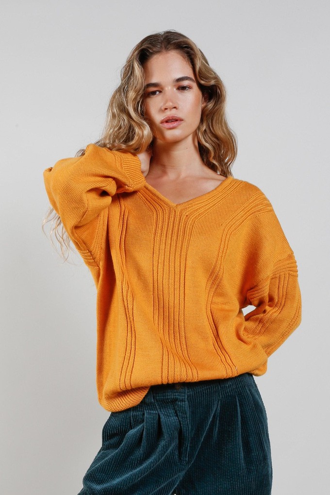 ANYA Fine Merino Wool Jumper - Mustard from KOMODO