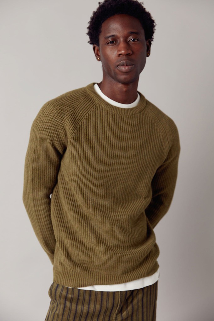 SERGIO - Organic Cotton Jumper Khaki from KOMODO