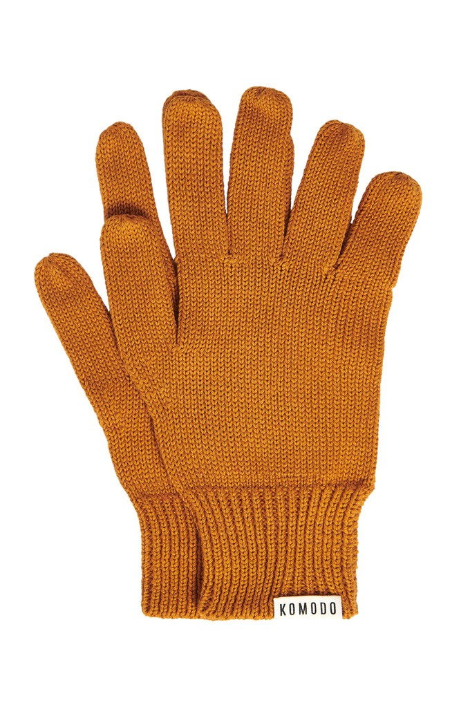 CITY - Organic Cotton Gloves Mustard from KOMODO