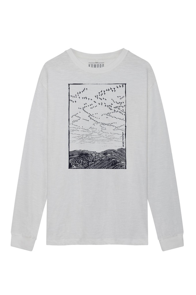 MIGRATION - GOTS Organic Cotton Tee White from KOMODO