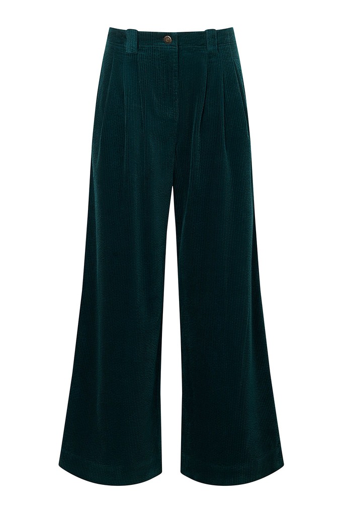 LOLA Organic Cotton Corduroy Trouser - Marine Green from KOMODO