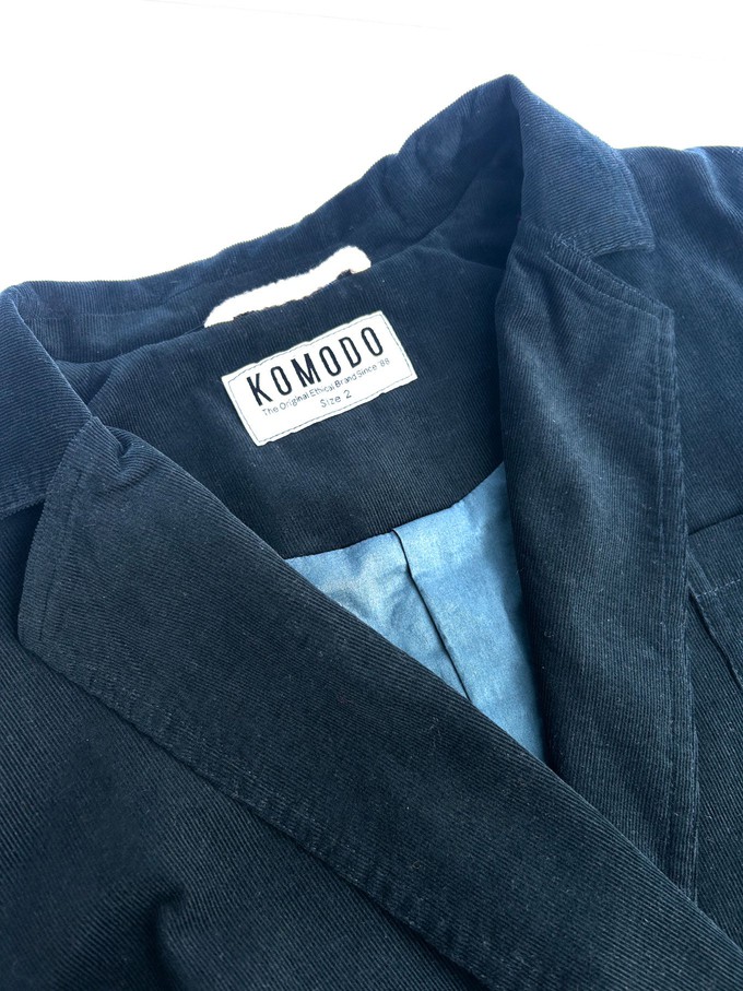 MEG Organic Cotton Needlecord Blazer - Dark Marine from KOMODO