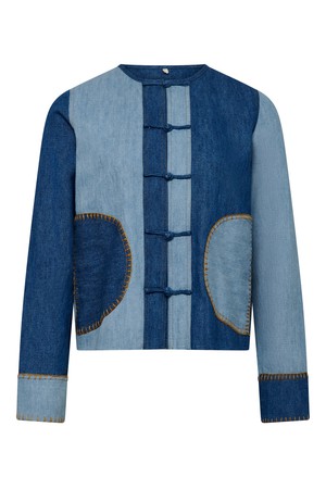 NELLY - Organic Cotton Linen patchwork jacket from KOMODO