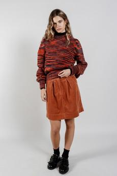 ITSUKI Organic Cotton Corduroy Skirt - Ginger via KOMODO