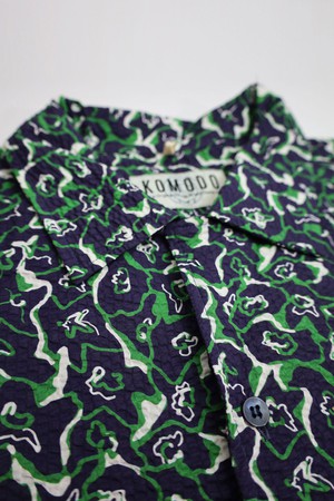 SPINDRIFT Shirt Mens - Navy Print from KOMODO