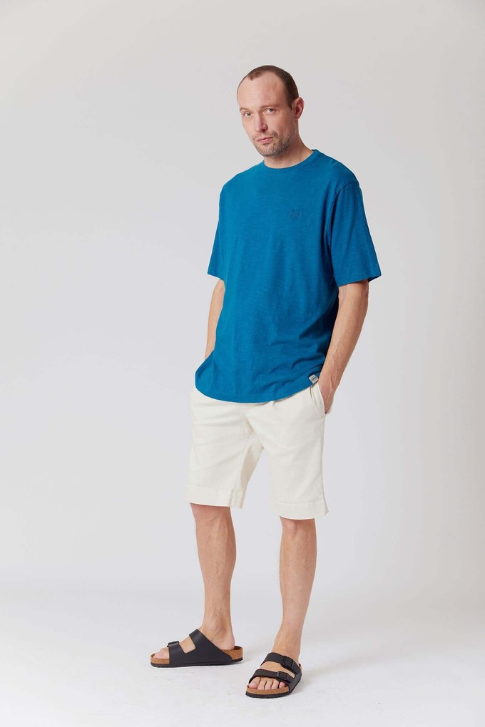 KIN - GOTS Organic Cotton Tee Teal  Blue from KOMODO